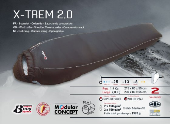 Wilsa X-Trem 2.0 Large slaapzak 230 cm