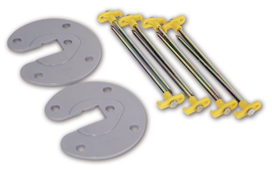 Fiamma Kit Awning Plate awning foot plates with pegs
