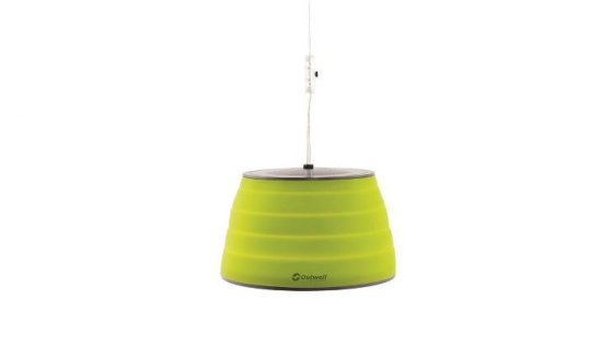 Outwell Sargas Lux foldable 230V tent light lime
