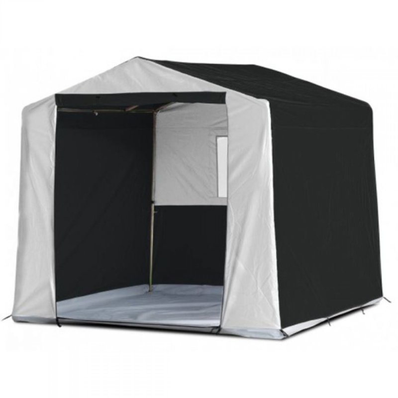 Bardani Picasso schuurtent grijs/antraciet PVC 220 x 220 cm