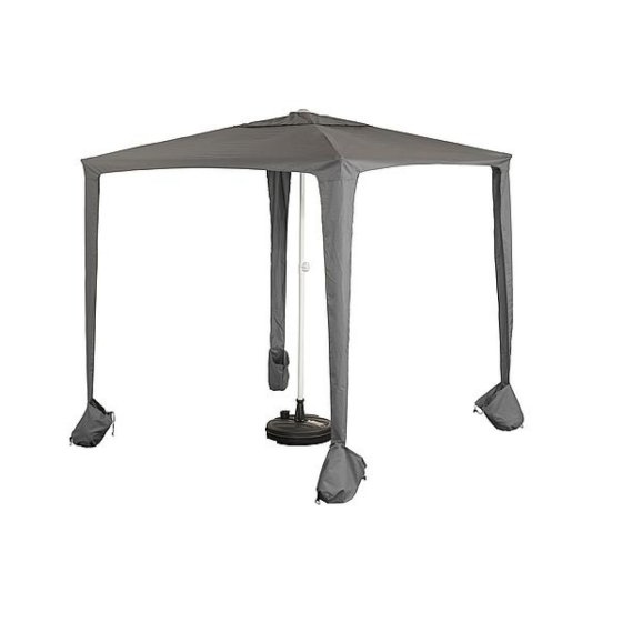 Bo-Camp Cabana Partysonnenschirm 200 x 200 cm grau
