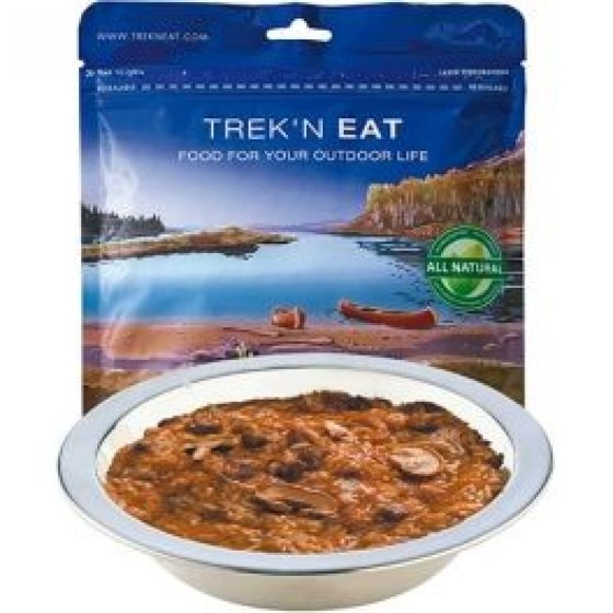 Trek'n Eat gefriergetrocknetes Rindfleisch-Stroganoff mit Reis 160 g