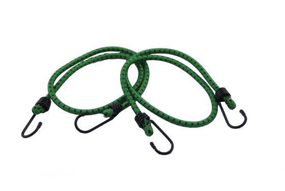 Ledent elastieken met haken 80 cm 8 mm set van 2