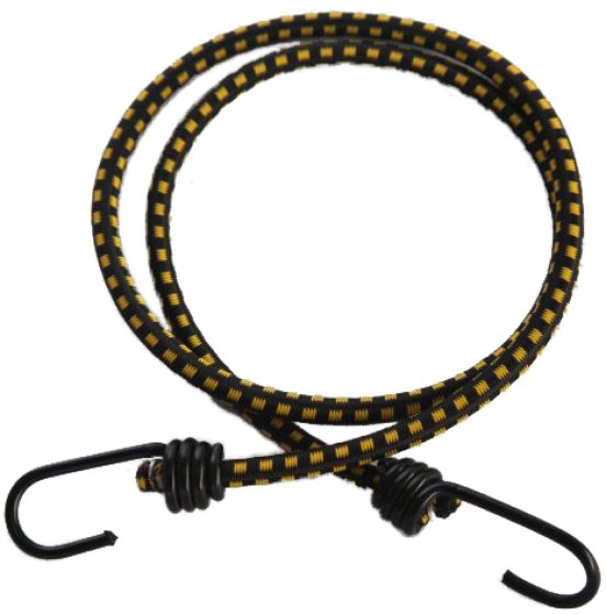 Ledent elastieken met haken 100 cm 8 mm - set van 2
