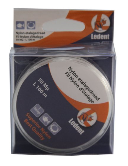 LEDENT nylondraad 1 mm 50 m transparant