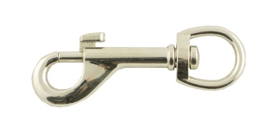 LEDENT dubbele klikhaak met draaibare ring 50 mm