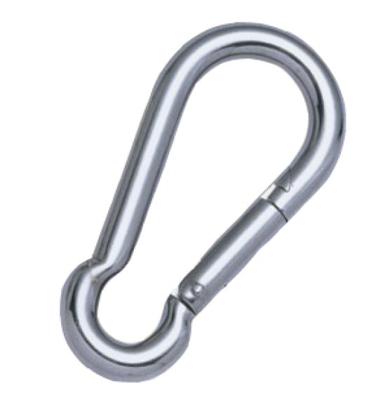 Ledent karabijnhaken 4 x 40 mm verzinkt 2 stuks