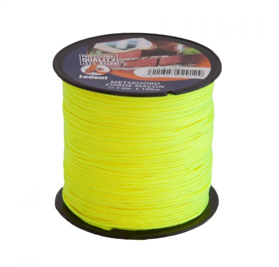 Ledent braided nylon cord 1 mm 100 m fluo