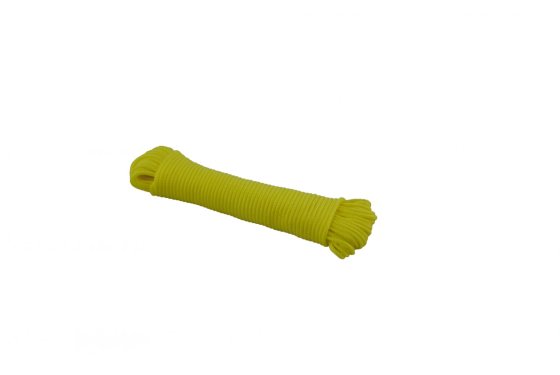 LEDENT braided nylon cord 20 m x 3 mm fluo