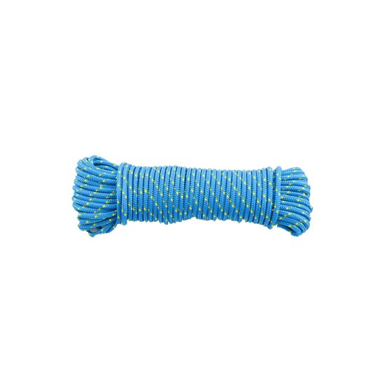 Corde tressée en polypropylène LEDENT 5 mm x 20 m bleue