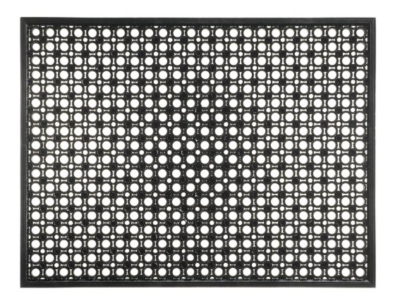 LEDENT Scrapy outdoor deurmat zwart 48 x 62 cm