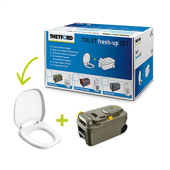 Thetford Fresh-Up Set C200 mit Kassetten-Toilette auf Rädern
