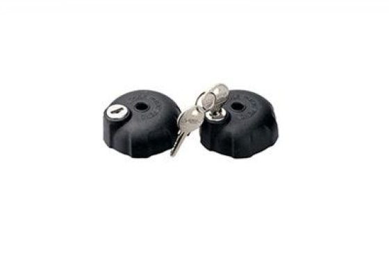 Thule lockable knob with key for bike carrier - 2 pieces