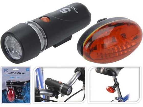 LUMIERE DE VELO 5 LED SET