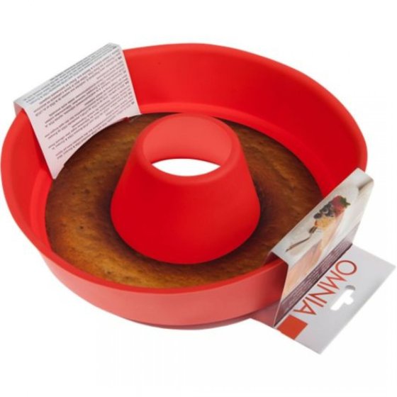 Omnia siliconen bakvorm Classic 2L rood