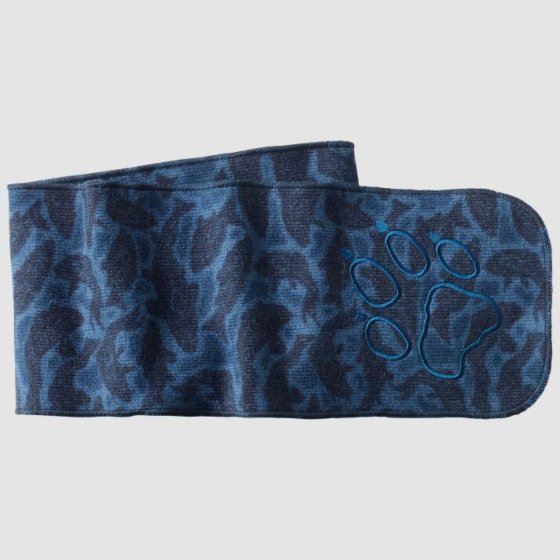 JACK WOLFSKIN children's scarf in warm fleece - night blue
