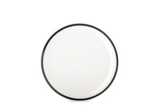 Mepal Flow assiette à déjeuner 23 cm mélamine noir