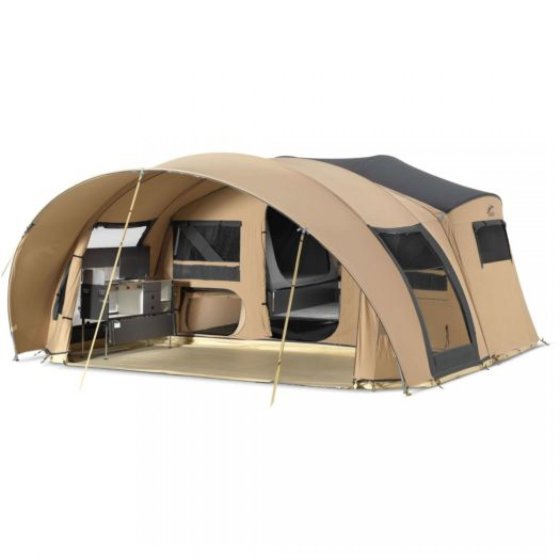 Cabanon Monaco Deluxe Easypack 24 folding trailer with side kitchen
