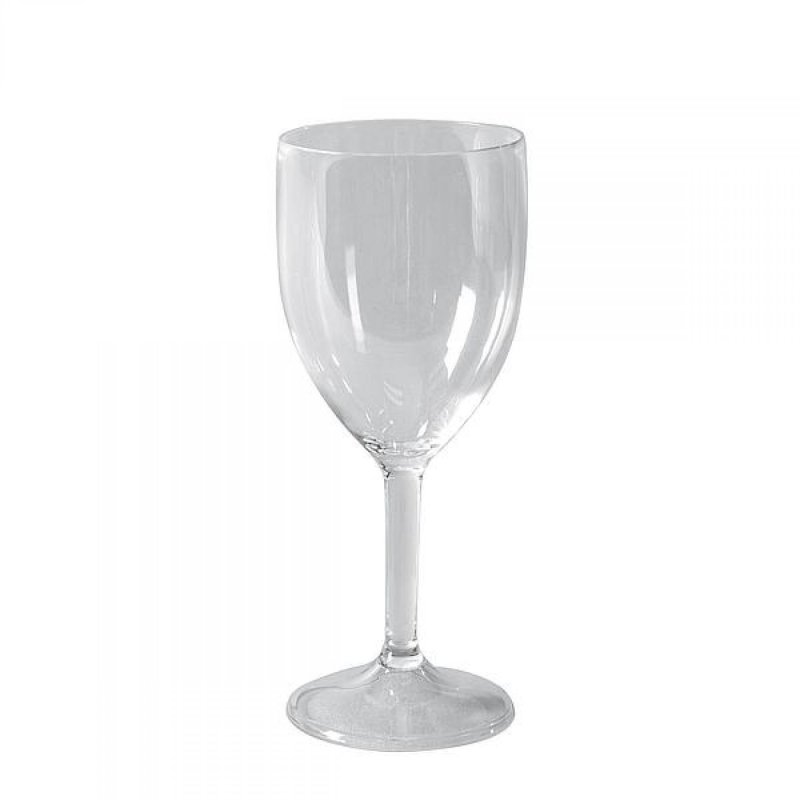 Bo-Camp Deluxe set of 2 transparent polycarbonate wine glasses