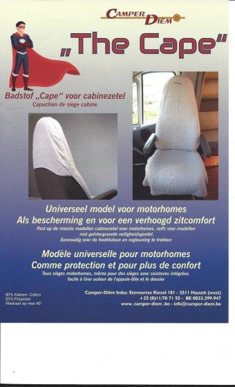 Camper-Diem Fahrerhaussitzbezug anthrazit für Wohnmobil