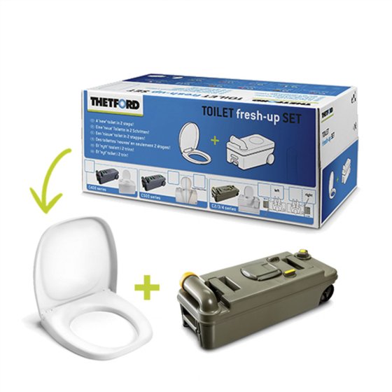 Thetford Fresh-Up Set C2/C3/C4 droit avec roues 20L