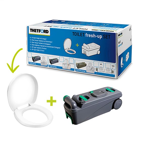Thetford Fresh-Up Set C500 toilet cassette with wheels