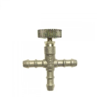 Raccord de tuyau en T Gimeg avec robinet 8 mm laiton