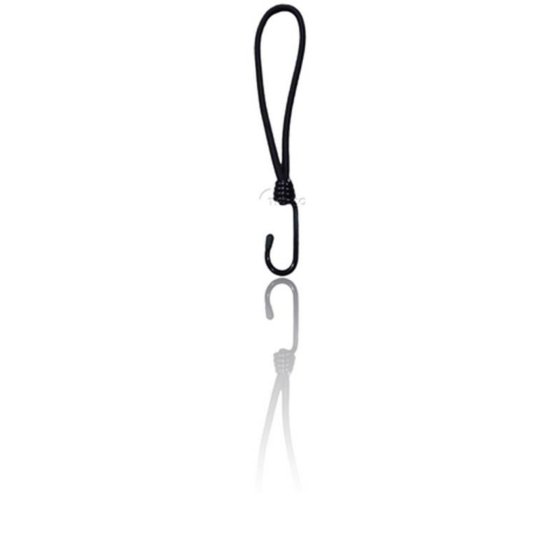 Tendeur de tente TRISCO 25 cm noir avec crochet plastifié