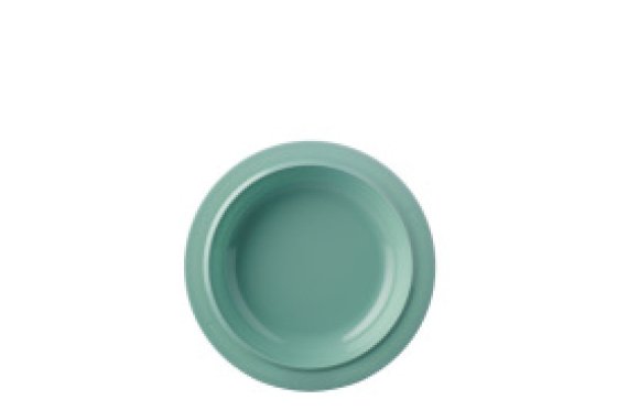 Assiette creuse Mepal Basic D195 Retro Green en mélamine 19,5 cm