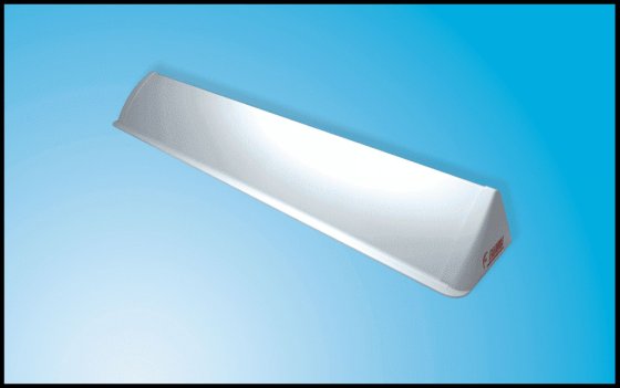 Fiamma universeller Dachluken-Spoiler PVC weiß 110 cm
