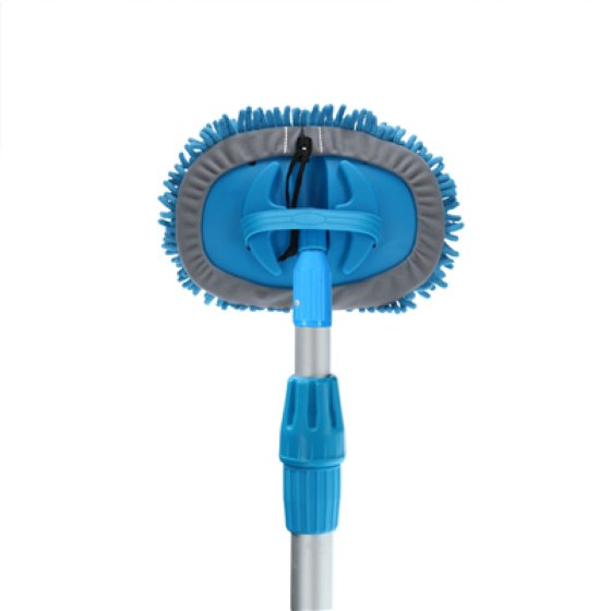 WASH&CLEAN brosse de lavage en microfibre avec manche télescopique