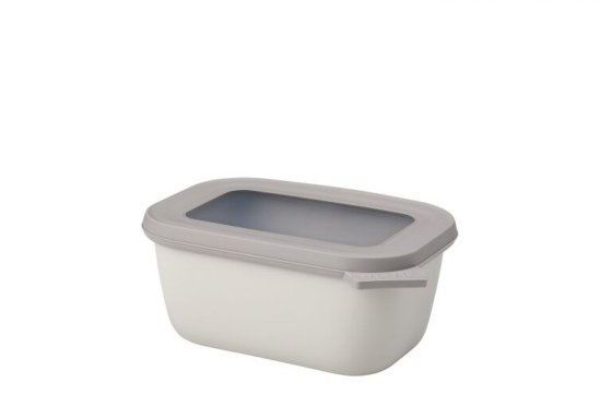Mepal Cirqula rectangular food storage bowl 750 ml Nordic White