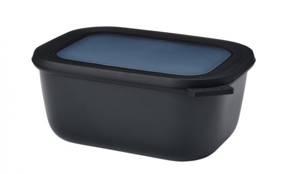 Mepal Cirqula rectangular food storage bowl 1500 ml - Nordic Black