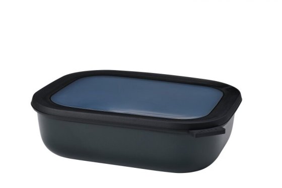Mepal Cirqula rechthoekige multikom 2000 ml Nordic Black