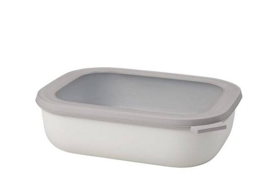 Mepal Cirqula rechthoekige vershoudkom 2000 ml - Nordic White