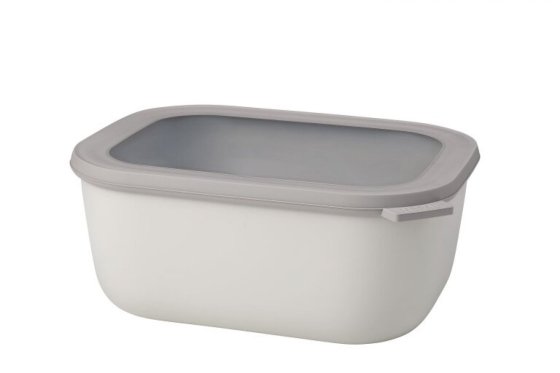 Mepal Cirqula rechteckige Aufbewahrungsschüssel 3000 ml Nordic White