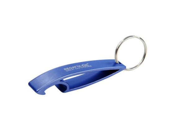 Regatta aluminium bottle opener with key ring blue