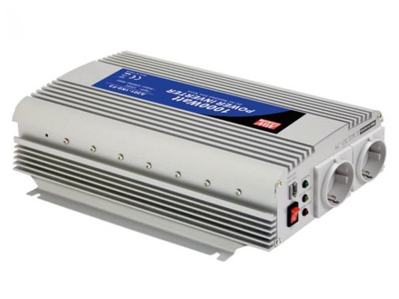 MEAN WELL 1000W omvormer 12V naar 230V gemodificeerde sinus