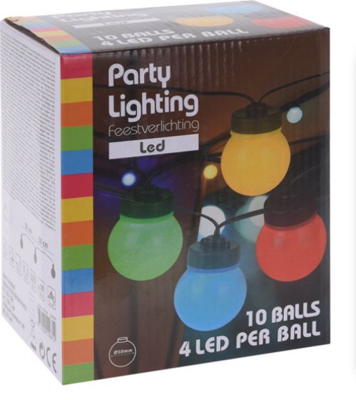 LICHTSLINGER LED 10 LAMPEN MULTICOLOR