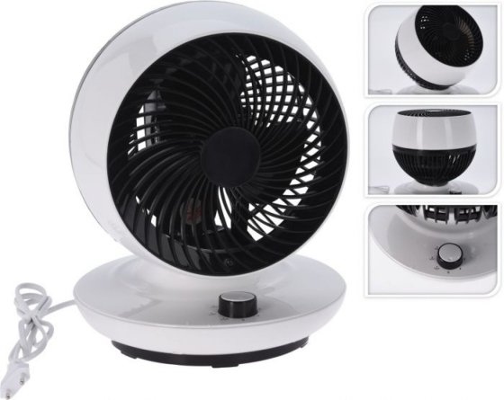 TAFELVENTILATOR 25CM WIT