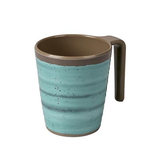 Bo-Camp Halo melamine mugs set of 4 aqua 400 ml