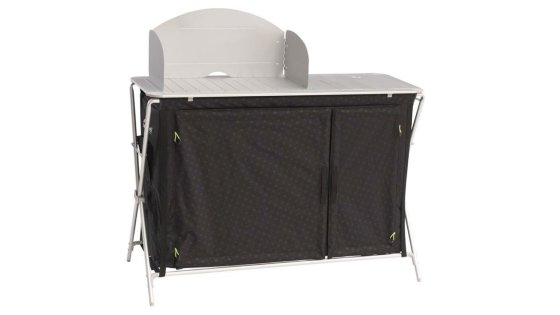 Outwell Richmond camping kitchen table with storage cabinet