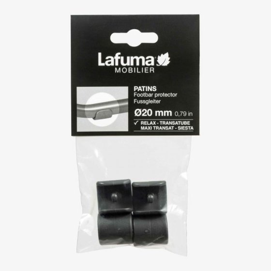 Lafuma lot d'embouts de protection pour Relax et Transat Ø20/22 mm anthracite