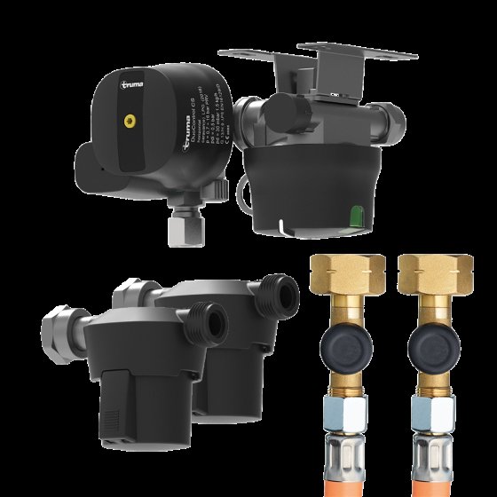 Truma DuoControl CS détendeur de gaz horizontal pack promo pour 2 bouteilles de gaz