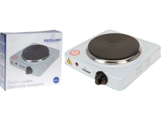 KOOKPLAAT ENKEL WIT 1000W