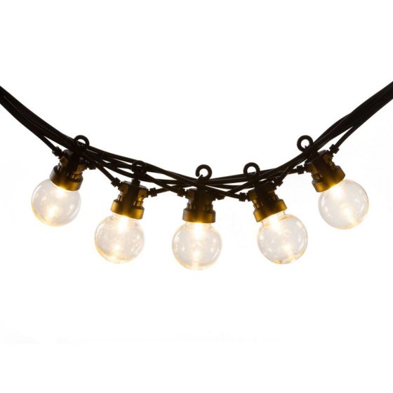 LEDR Patio Lights Round Bulbs Erweiterungsset Lichterkette