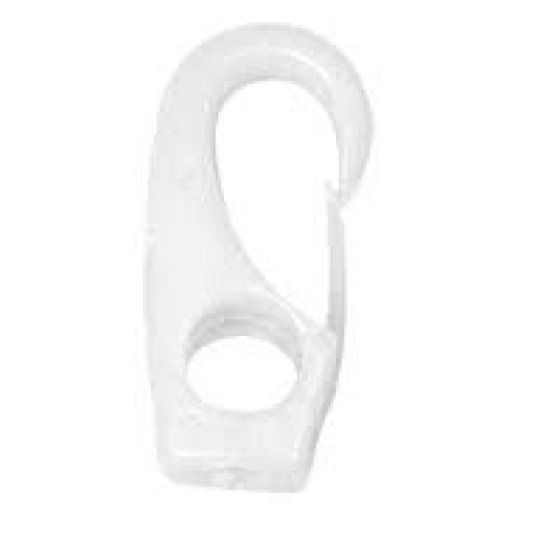 Vanassende nylon spannerhaken für 8 mm kordel weiß