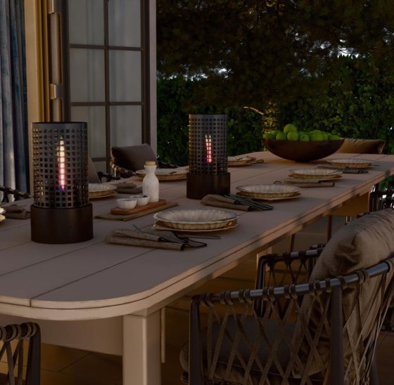 CAMPS BAY 3W-BLACK-STEEL TENDERFLAME