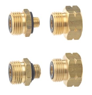 Gimeg Europe adapter set DIN brass gas adapter set