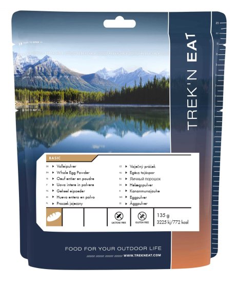 Trek'n Eat poudre d'œuf 135 g - œuf entier pour cuisine outdoor
